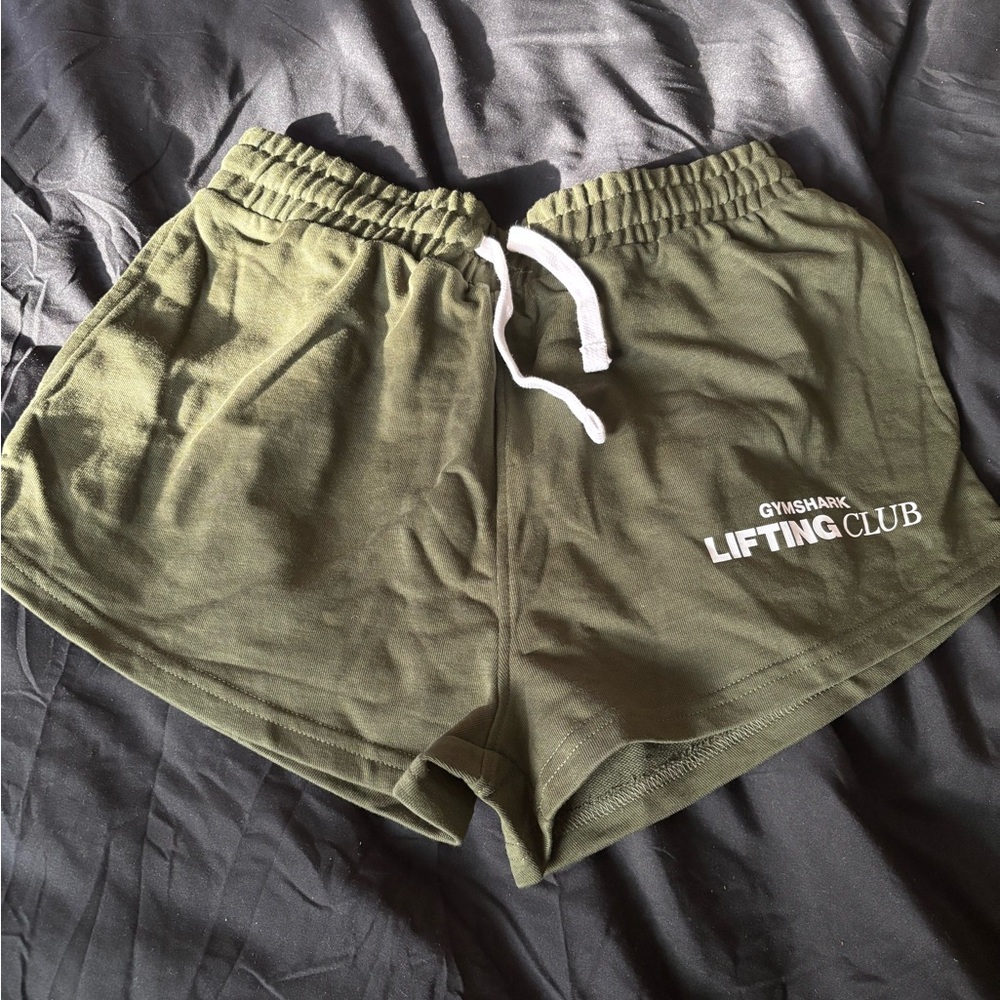 Gymshark Women's Olive Green Lifting Club Shorts